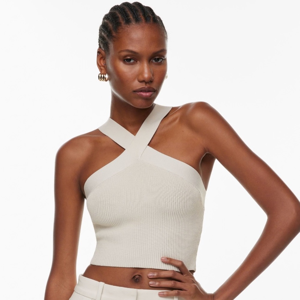 ARITZIA | Babaton Sculpt Knit Criss Cross Tank